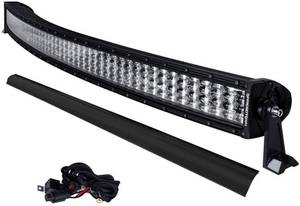 lot 311 image: Offroadtown 50 inch Curved Light Bar, OFFROADTOWN 768W Quad Row Off Road LED Lights Driving Light Fog Lights for Trucks SUV UTE ATV UTV, 8542099872. - Untested.