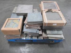 lot 309 image: WHOLESALE MIXED PALLET OF MISCELLANEOUS 12 and 18 SLATE TILE