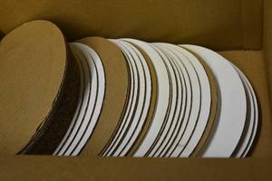 lot 61 image: Box of 10 circles about half used