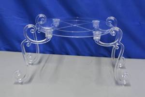 lot 67 image: 6 Buildable cake tiers with short and long legs Customize to fit your needs Material is plastic
