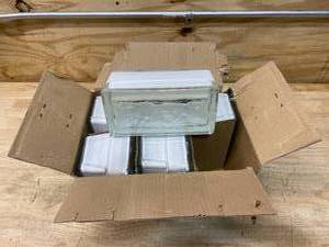 lot 79 image: WECK Case of 4 x 8 x3 78 Glass Blocks (6 per case)
