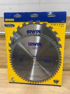 lot 45 image: IRWIN 1826247 Classic Series Circular Saw Blade, 10 In Dia, 58 In Arbor, 2460-Teeth