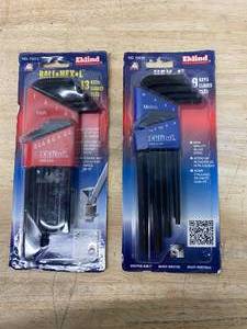 lot 82 image: EKLIND Lot of 2 Sets of Hex Wrenches (standard and metric)