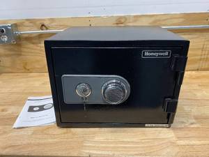 lot 89 image: HONEYWELL 0.50 cu. ft. Fire Resistant Safe with Dual Combination and Key Lock Security