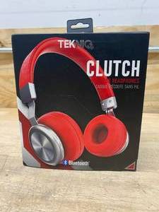 lot 88 image: CLUTCH Bluetooth Wireless Headphones (Red)