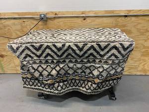 lot 95 image: BAZZAR Anissa 5ft x 7ft Area Rug in CreamSlate