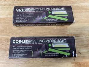 lot 97 image: COB-LED Lot of 2-  Pivoting Work Lights