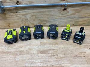 lot 112 image: RYOBI Lot of 6 Batteries (non-working)