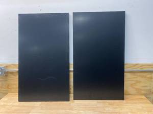 lot 27 image: HUSKY 36 in. W x 21 in. D Steel Shelf Set in Black (2-Pack) for Ready-to-Assemble 36 in. Garage Gear Cabinet