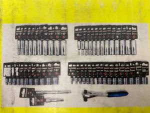 lot 107 image: POWERBUILT BRAND 53 Piece 38 Drive Pro Socket Set