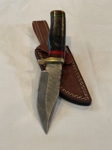 Custom Damascus Steel Hunting Knife