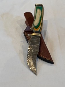 Custom Damascus Steel Hunting Knife