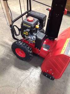 Power Smart  24 in. 2-Stage Electric Start Gas Snow Blower with LED Light PSSHD24T not used see pictures