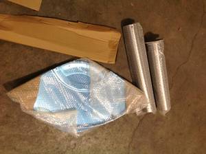 Hampton Bay  48000 BTU Stainless Steel Patio Heater not used see pictures