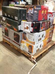 Pallet with assorted Heaters different Brands models and conditions customer returns see pictures