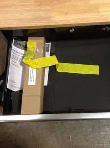 Husky Ready-to-Assemble 24-Gauge Steel 1-Drawer 2-Door Garage Base Cabinet in Black (28 in. W x 33 in. H x 18 in. D) slight damage see pictures
