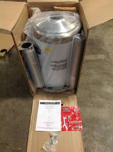 Hampton Bay 48000 BTU Stainless Steel Patio Heater not used customer return see pictures