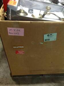 Gaylord with assorted Door knobs and hardware various models and conditions see pictures