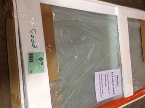 DreamLine Prism 36-18 in. x 36-18 in. x 72 in. Semi-Frameless Neo-Angle Pivot Shower Enclosure see pictures