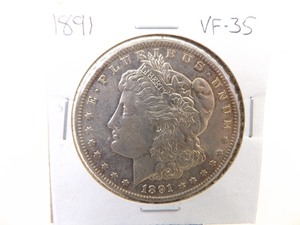 1891 Morgan Silver Dollar