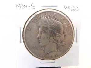 1934-S Silver Peace Dollar