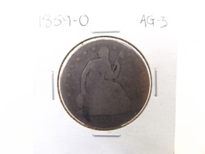 1859-O Seated Liberty Half Dollar
