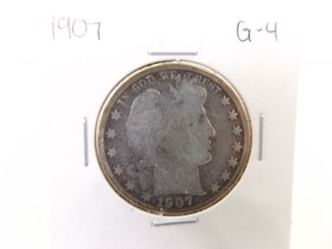 1907 Barber Half Dollar