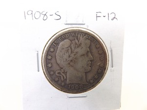 1908-S Barber Half Dollar
