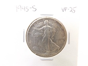 1945-S Walking Liberty Half Dollar