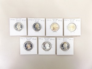 1992-S to1998-S 7 Coin Washington Quarter Dollar 90% Silver Proof Set