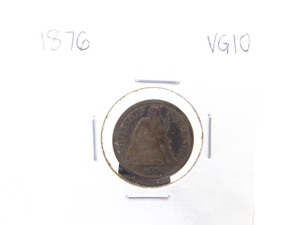 1876 Seated Liberty Dime