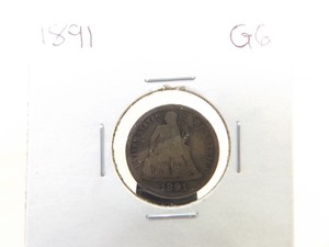 1891 Seated Liberty Dime