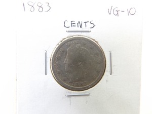 1883 Cents Liberty V Nickel