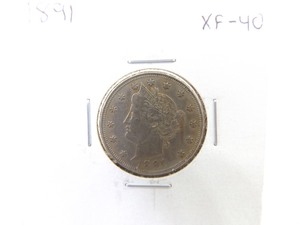 1891 Liberty V Nickel