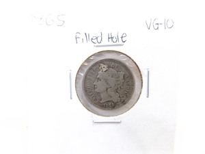 1865 Three Cent Nickel