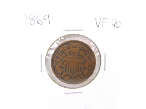 1869 Two Cent Piece