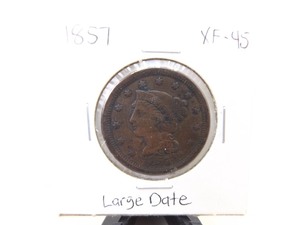 1857 Large Date Large Cent