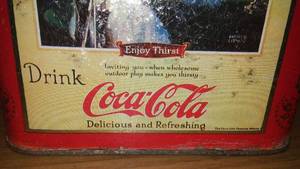 lot 164 image: (4) Retro Styled Cans. Nice Crackerjack, Coca Cola.