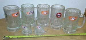 lot 167 image: A & W Mugs (7). Nice.
