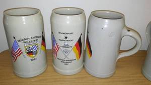 lot 168 image: (3) Collector Mugs Deutsch American Volksfest.