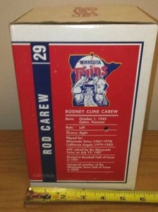 lot 171 image: Rod Carew Cola Brass Figurine, Minnesota Twins, MLB, New Inbox- Rare.