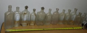 lot 203 image: (12) Antique Apothecary Bottles