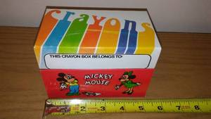 lot 236 image: Mickey Mouse Disney metal crayon box.