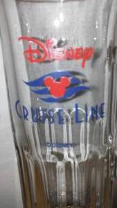 lot 239 image: Disney Cruise 9 inch glass mug. Excellent.