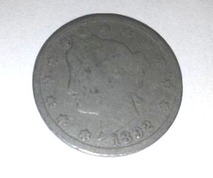 lot 247 image: 1892 V Nickel- Authentic.