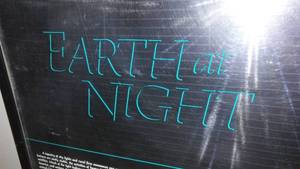 lot 290 image: Earth At Night From Space framed poster.