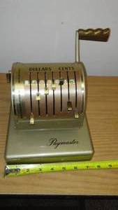 lot 315 image: Paymaster Vintage Office Machine- Working, Like New.