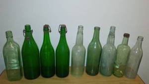 lot 920 image: Vintage And Antique Bottles- Quart Sized.
