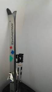 lot 966 image: Dynastar Omega Pro Soft Carbon Skis Aerro Poles.