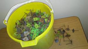 lot 1016 image: Insulation Attachment Nails- Bucket.